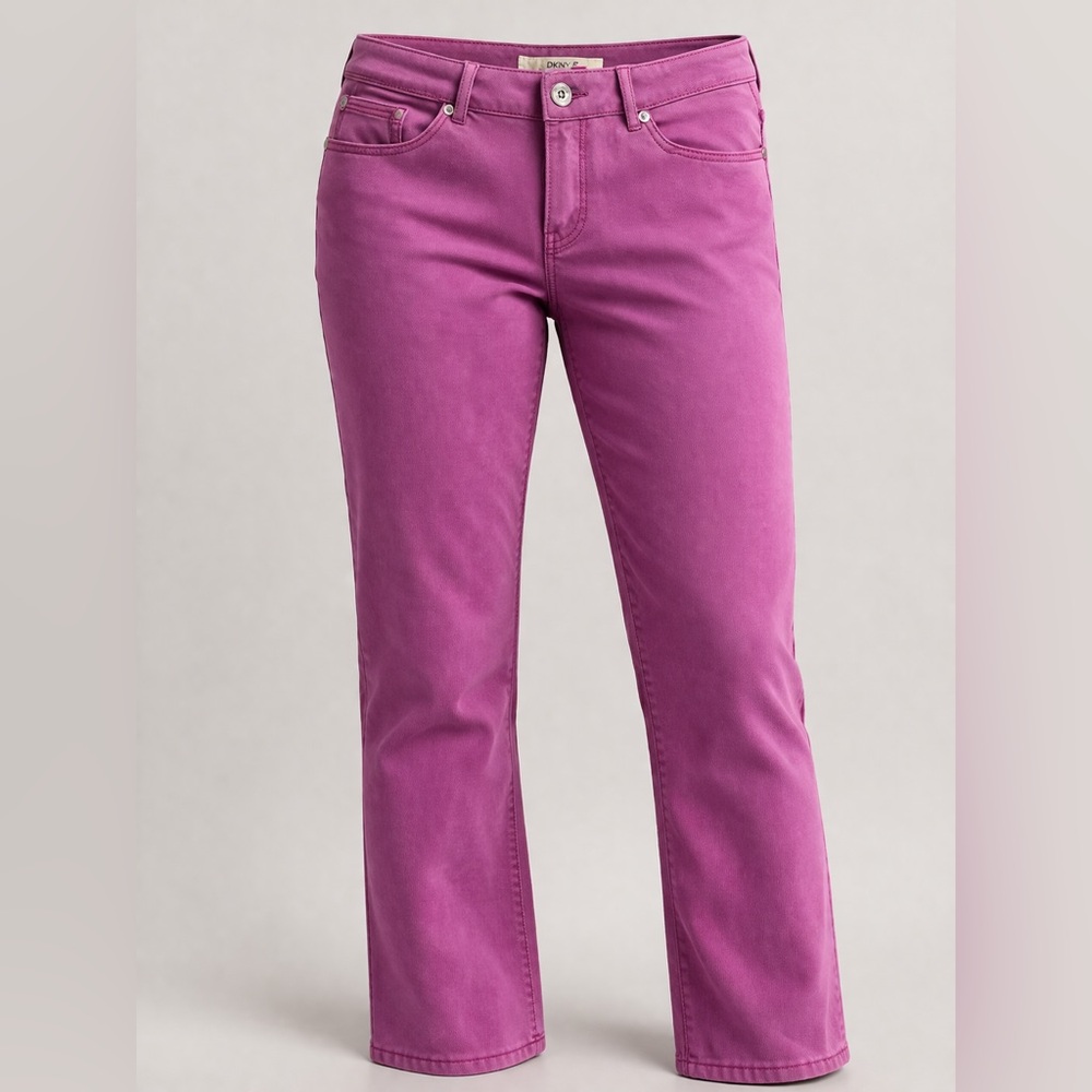 DKNY Women's Flare Jeans in Vibrant Pink